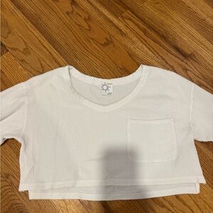 Offline by aerie Waffle Knit Crop Top